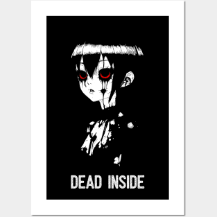 Dead Inside Emo Girl Posters and Art